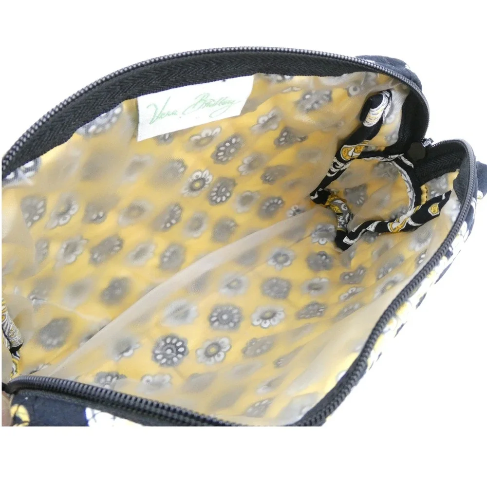 Vera Bradley Yellow Bird Medium Cosmetic Case NWT